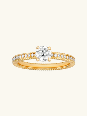 BAGUE BRILLANTE RONDE 0,5CT