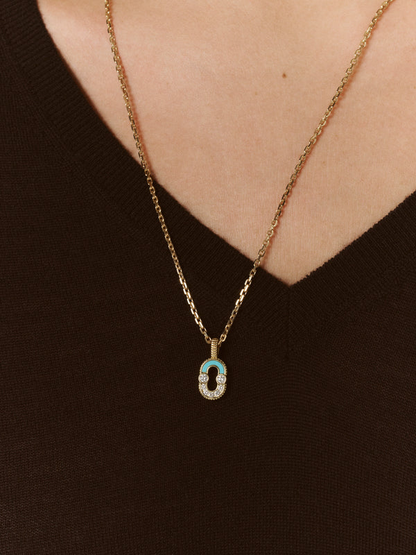 PENDENTIF MAGNETIC SEMI TURQUOISE