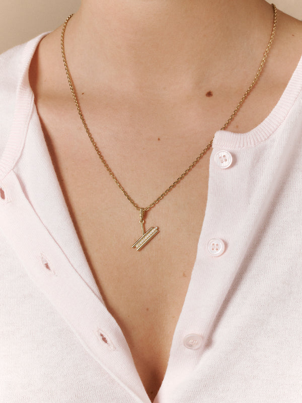 LETTRE ALPHA-EDGE PAVÉE Y