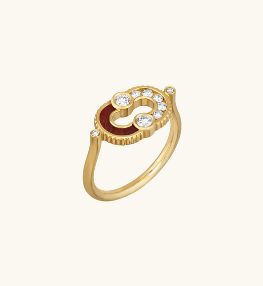 BAGUE MAGNETIC SEMI OEIL DE TAUREAU