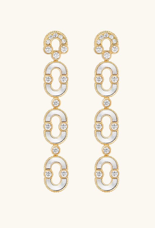 BOUCLES D'OREILLES MAGNETIC TRIO NACRE