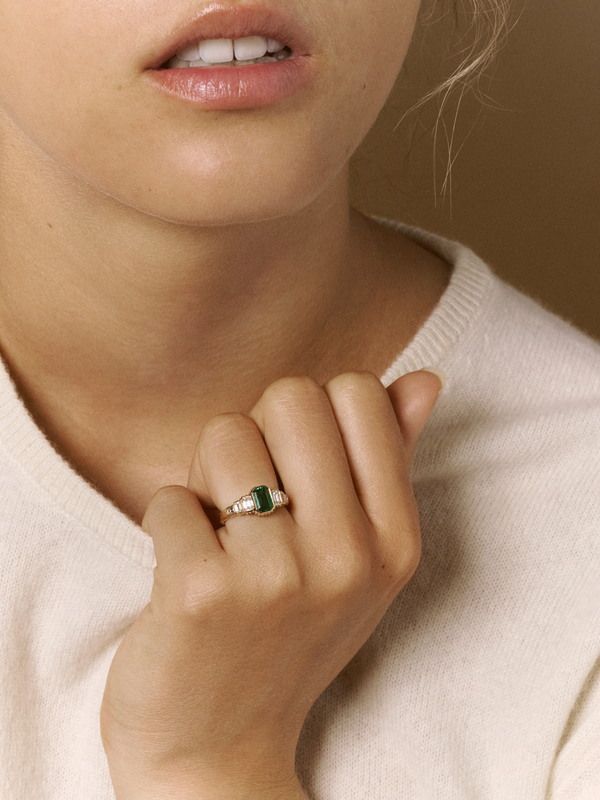 Art Deco Emerald Ring