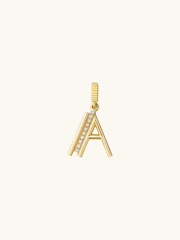 LETTRE ALPHA-EDGE PAVÉE A