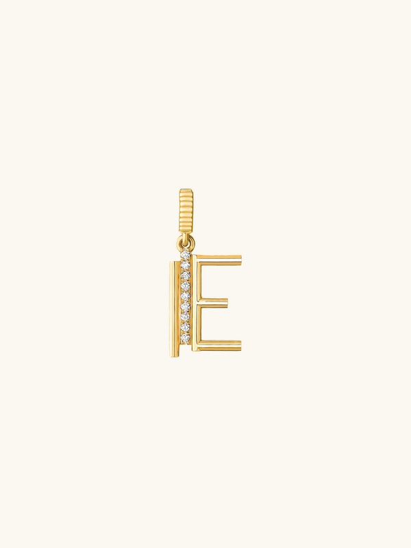 LETTRE ALPHA-EDGE PAVÉE E