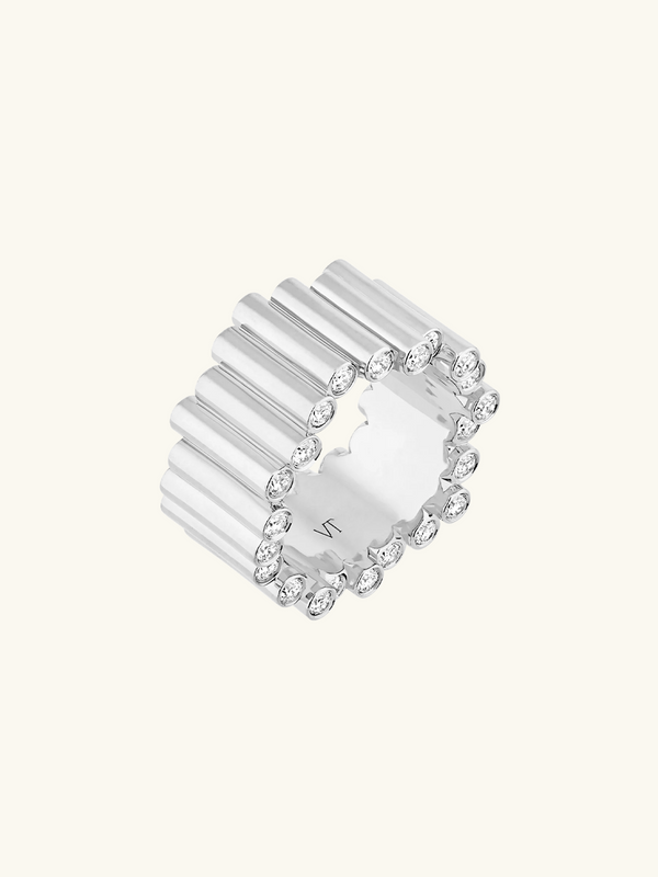 BAGUE EDGE LARGE DIAMANTS