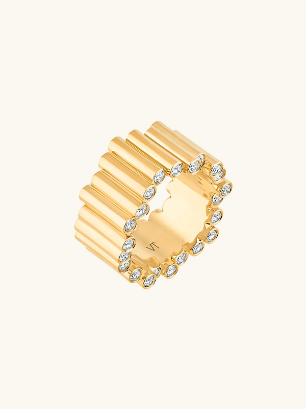BAGUE EDGE LARGE DIAMANTS