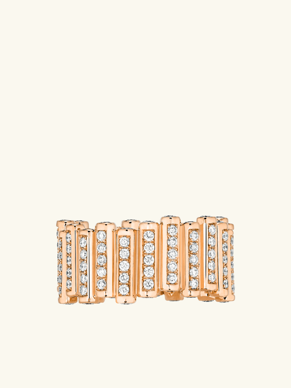 BAGUE EDGE LARGE PAVÉE