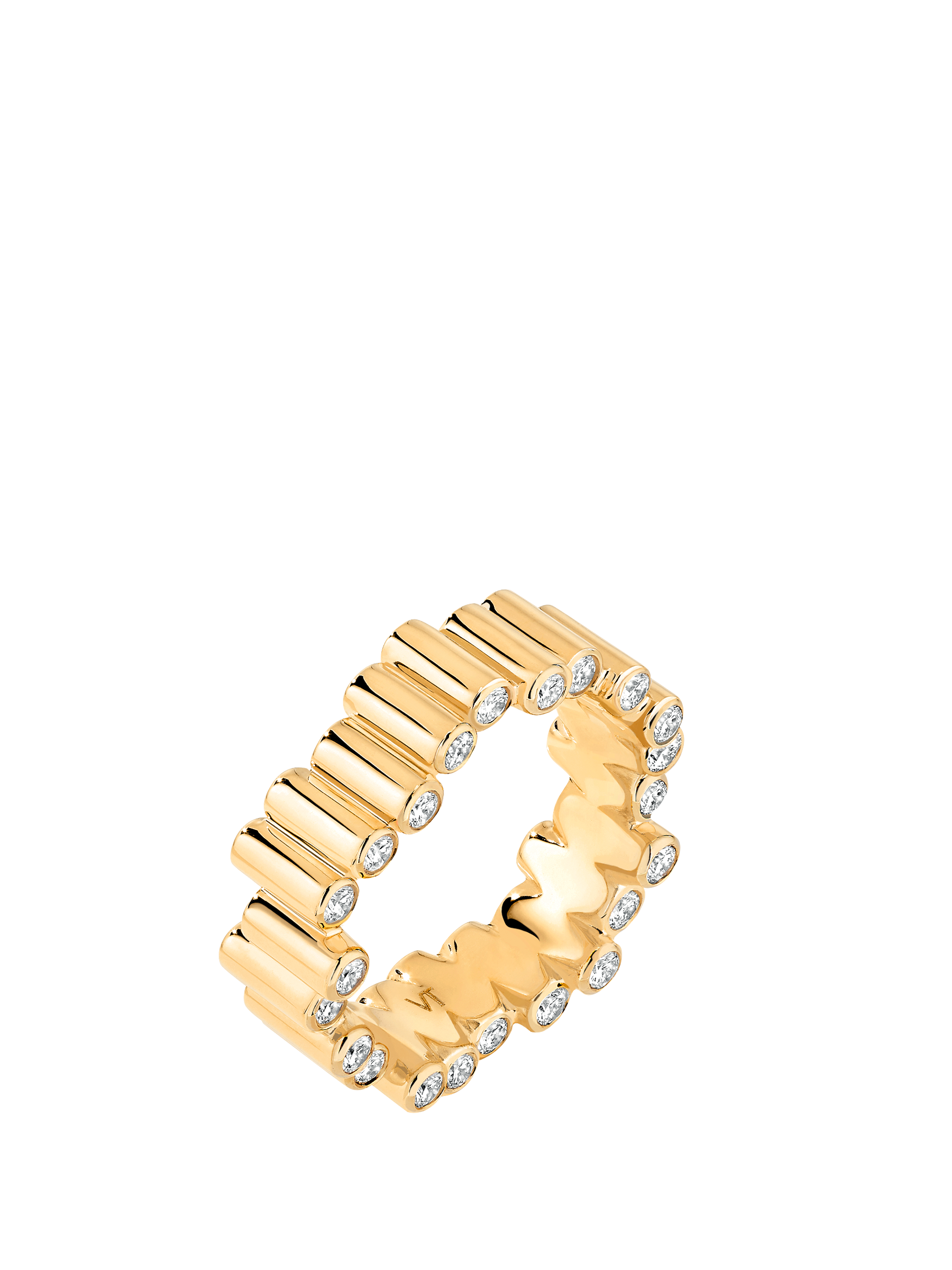 Edge diamonds Ring