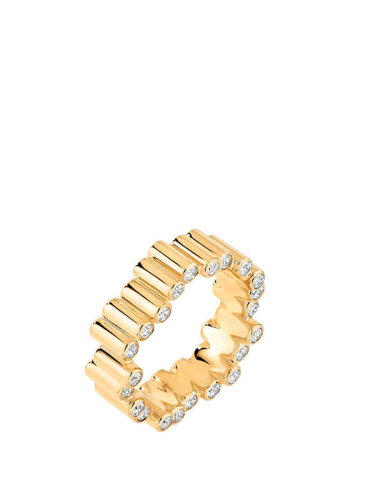 Edge diamonds Ring