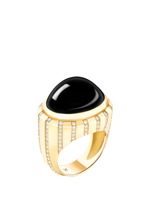 ONYX CABOCHON RING