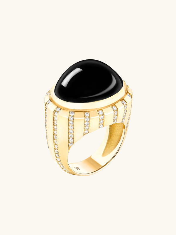 ONYX CABOCHON RING