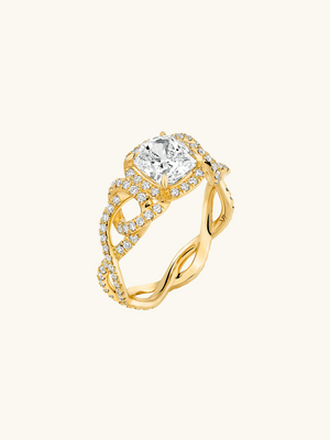 BAGUE CORDAGE PAVÉE 1,5CTS