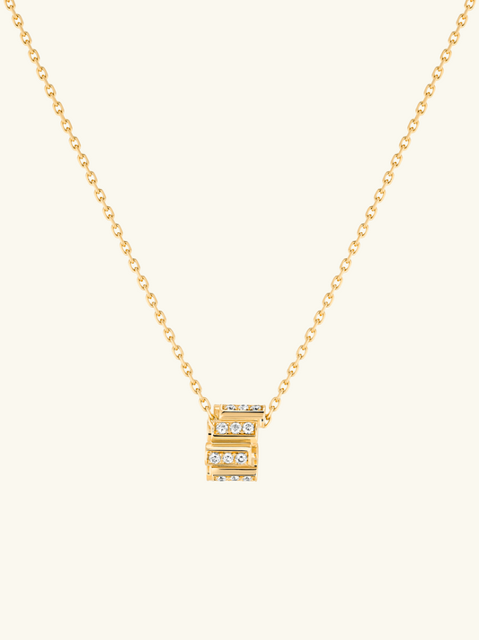 Edge Necklace paved 