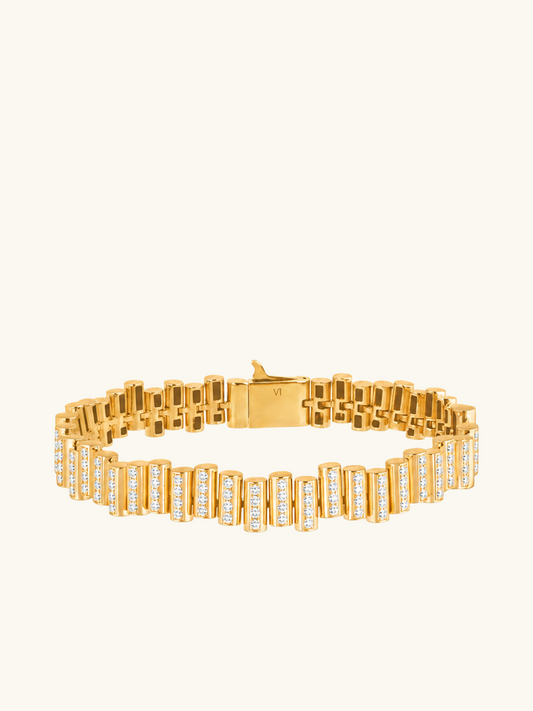 BRACELET EDGE FLOW PAVÉ