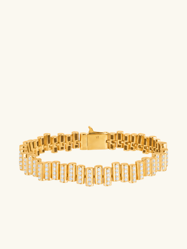 BRACELET EDGE FLOW PAVÉ