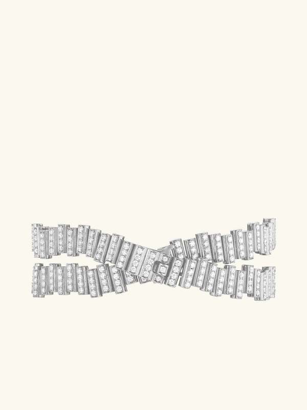 DOUBLE BRACELET EDGE FLOW PAVÉ