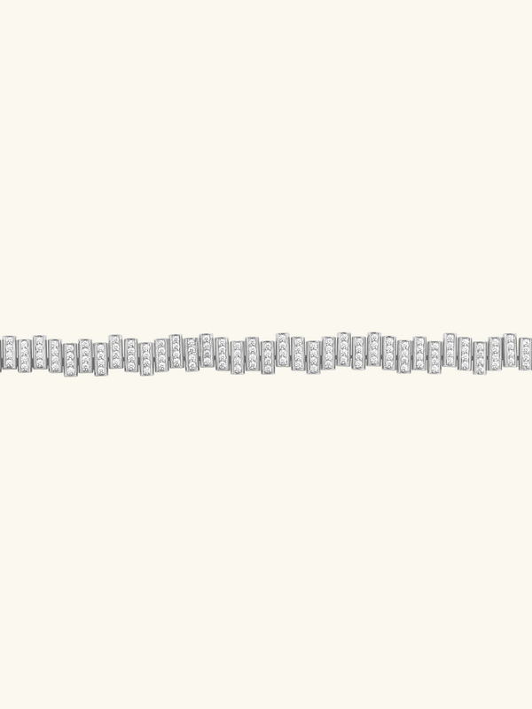 DOUBLE BRACELET EDGE FLOW PAVÉ