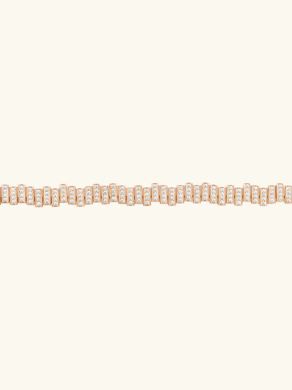 DOUBLE BRACELET EDGE FLOW PAVÉ