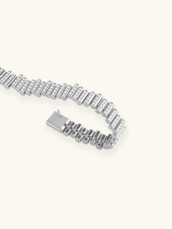 BRACELET EDGE FLOW PAVÉ