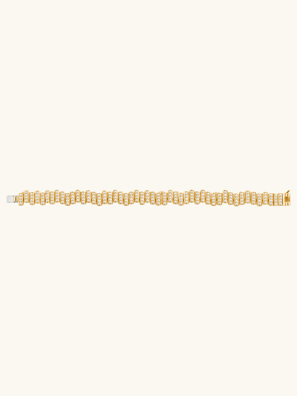 BRACELET EDGE FLOW PAVÉ