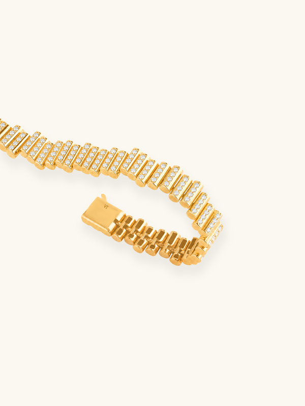 BRACELET EDGE FLOW PAVÉ