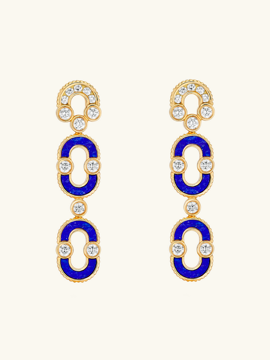 BOUCLES D'OREILLES MAGNETIC DUO LAPIS-LAZULI