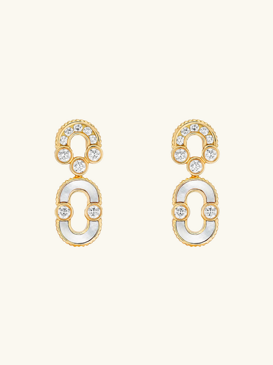 MAGNETIC SOLO MOTHER-OF-PEARL EARRINGS
