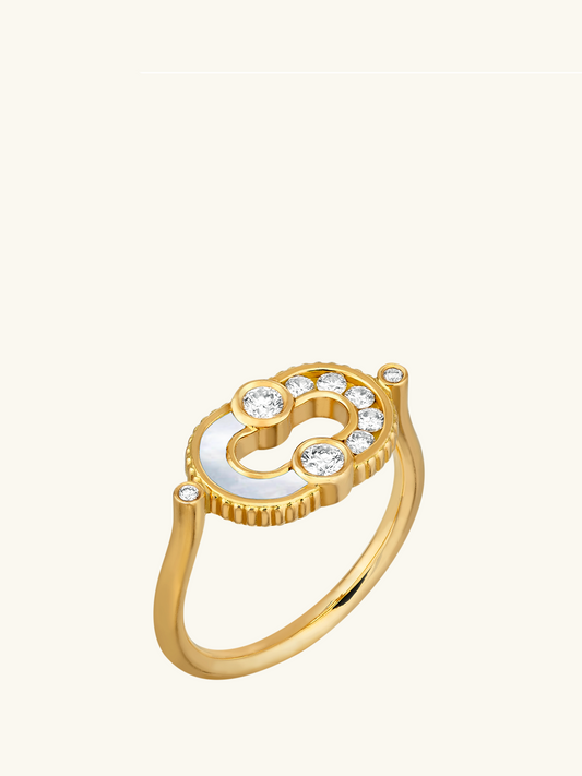 BAGUE MAGNETIC SEMI NACRE