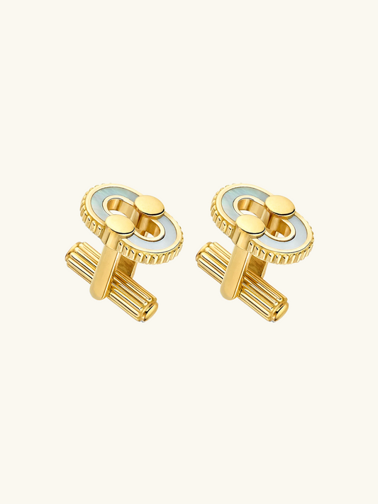 MOTHER-OF-PEARL CUFFLINKS