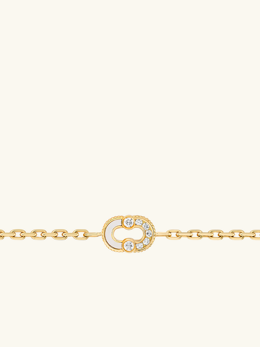 MAGNETIC SEMI MOTHER-OF-PEARL BRACELET