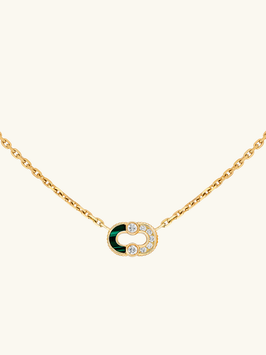 COLLIER MAGNETIC SEMI MALACHITE