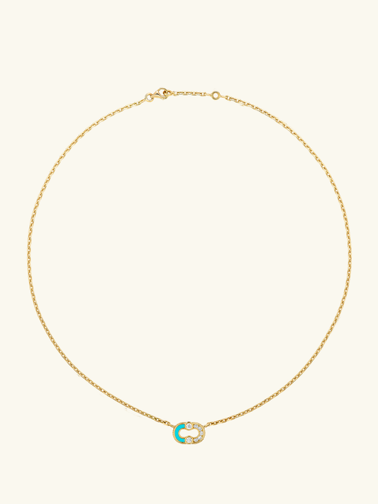 COLLIER MAGNETIC SEMI TURQUOISE