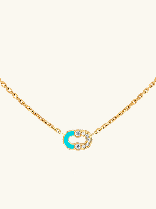 COLLIER MAGNETIC SEMI TURQUOISE