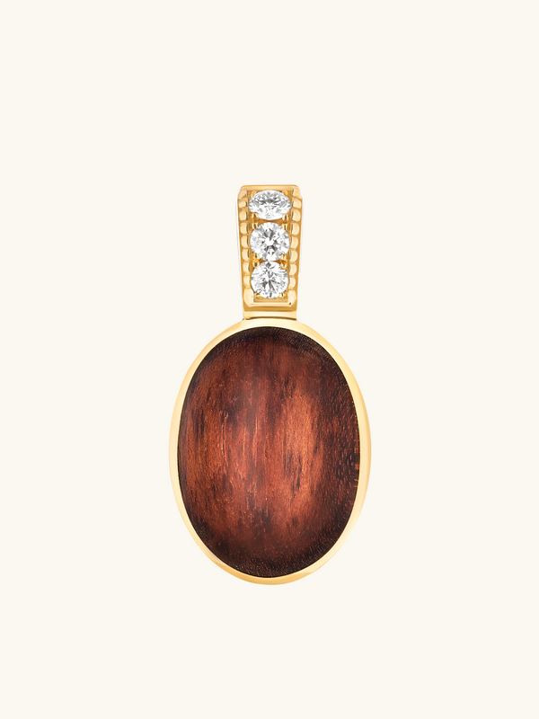 WOODEN CABOCHON TALISMAN