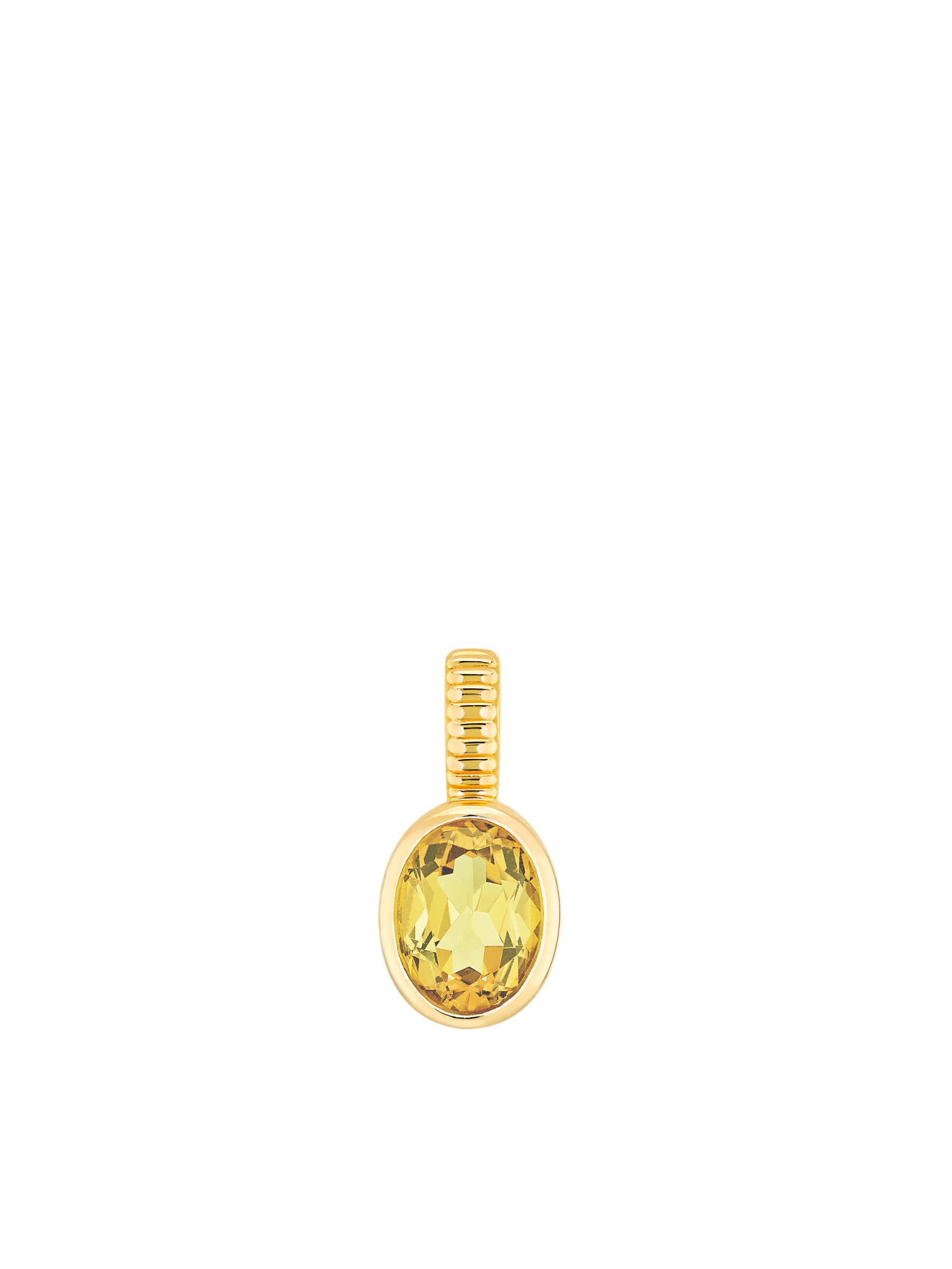 Citrine charm - november