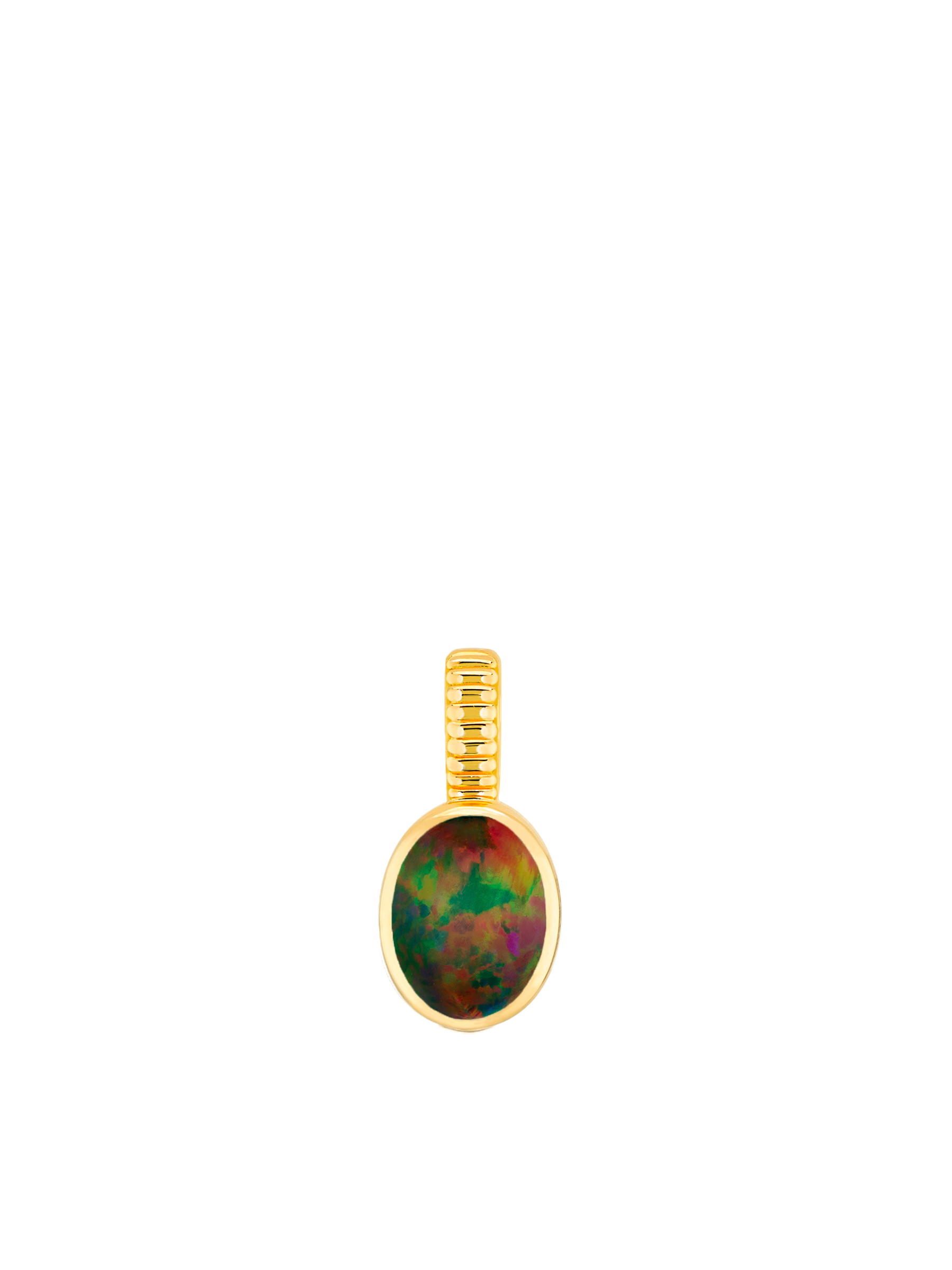 Black opal charm