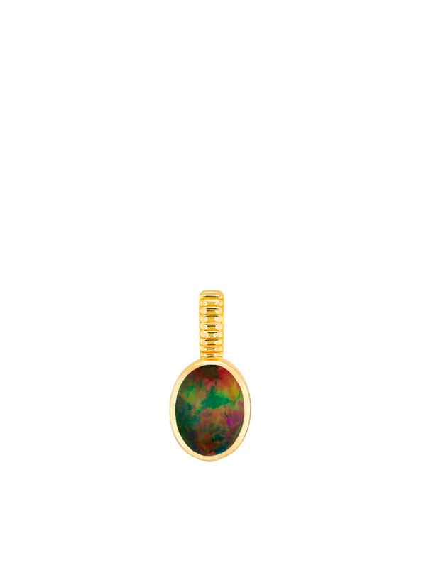 Black opal charm