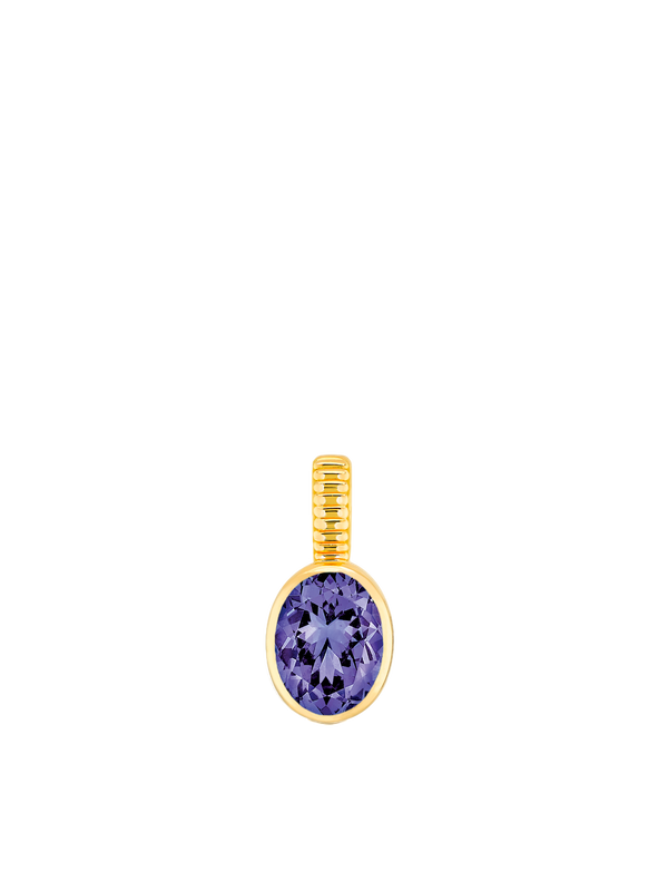 Tanzanite charm - December